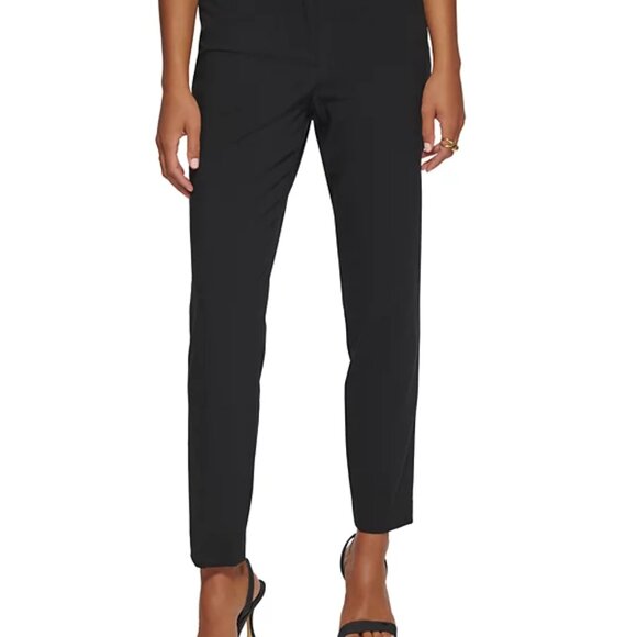 PREOWNED Calvin Klein Sleek Black Slacks - Picture 1 of 5